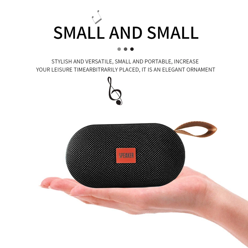 Мини Bluetooth Колонка T7 с кольцом Портативная Беспроводная колонка громким звуком 3D