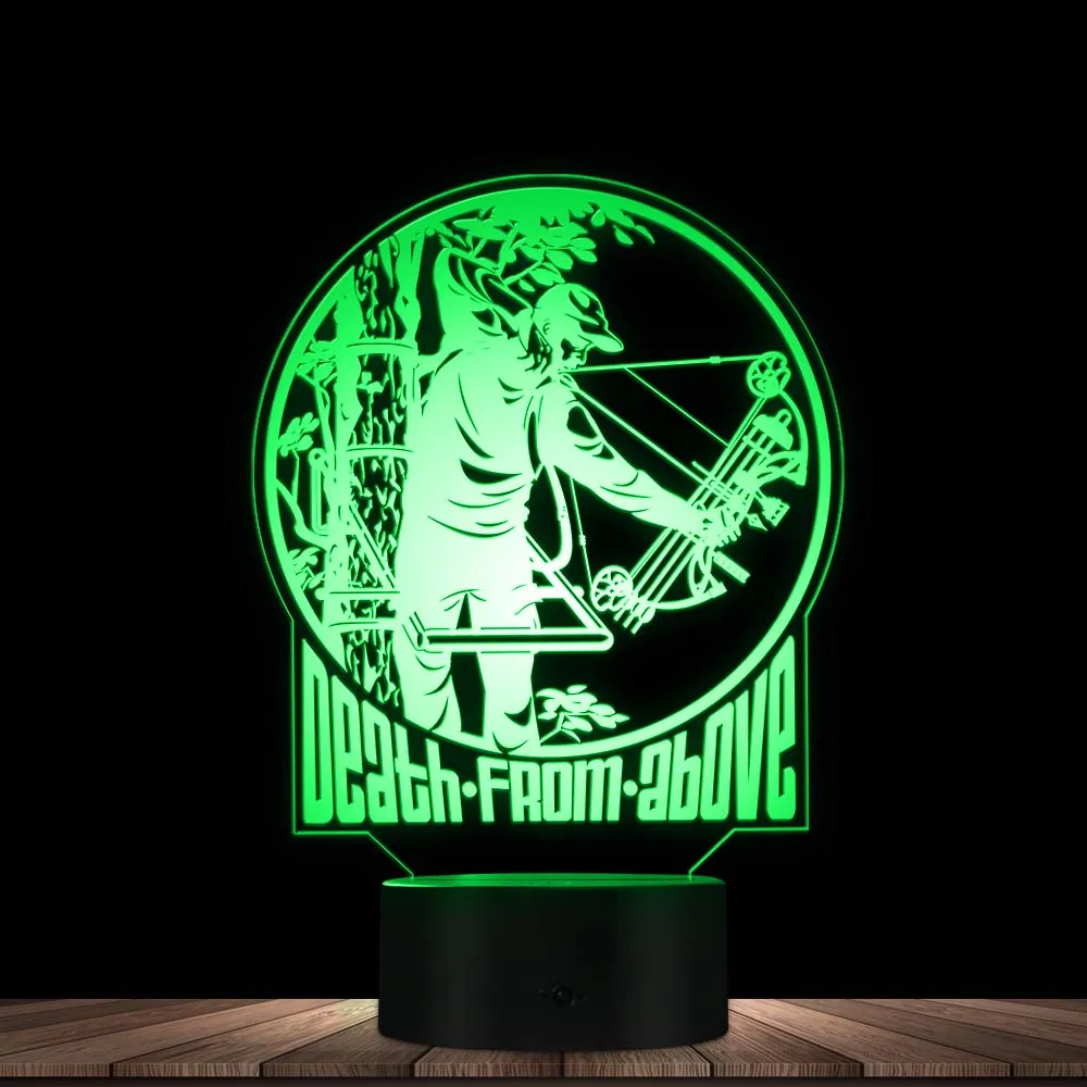 Mission of the Brave 3D Illusion Night Light Difficult Task with High Reward LED Acrylic Display Sign Unique Desk Lamp Art Decor