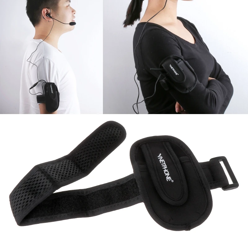 

Interphone Armband Arm Bag pouch Motorcycle Rider Headset Armlet Headset Driver Portable Case Referee Walkie talkie pocket
