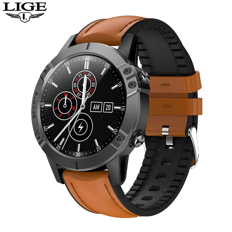 

LIGE Pedometer Smart Watch Android Oxygen-Monitor Heart-Rate Blood-Pressure-Blood Waterproof Fitness-Watch