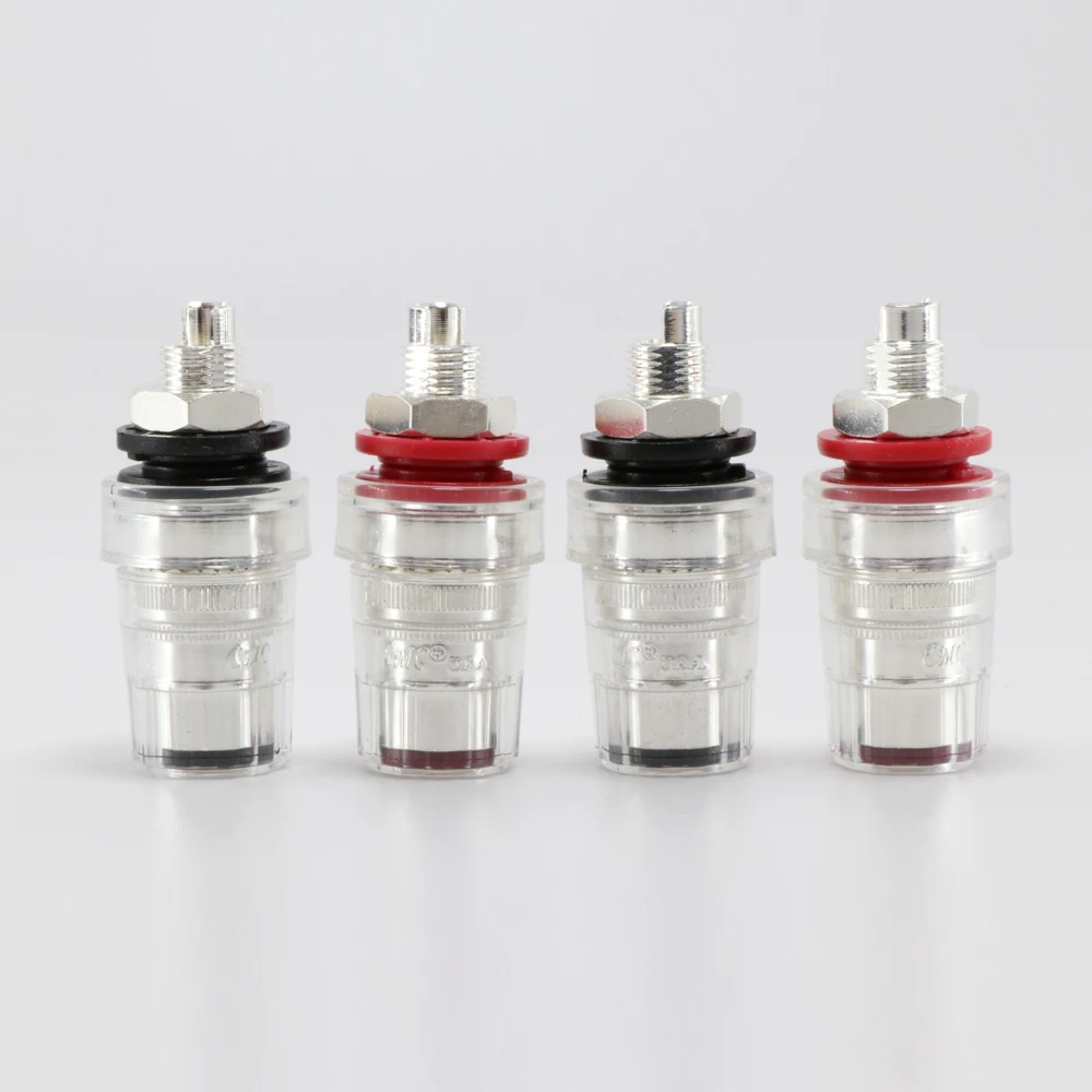 

Короткие зажимные клеммы для динамиков, вилка типа «банан» из серебра CMC-858-S-AG пробы