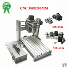 Мини-фрезерный станок с ЧПУ 3020, 5 осей, 4 оси, 400 Вт