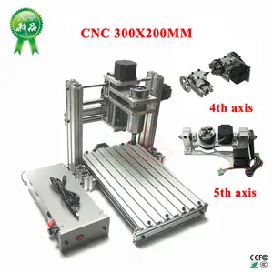 Мини-фрезерный станок с ЧПУ 3020, 5 осей, 4 оси, 400 Вт