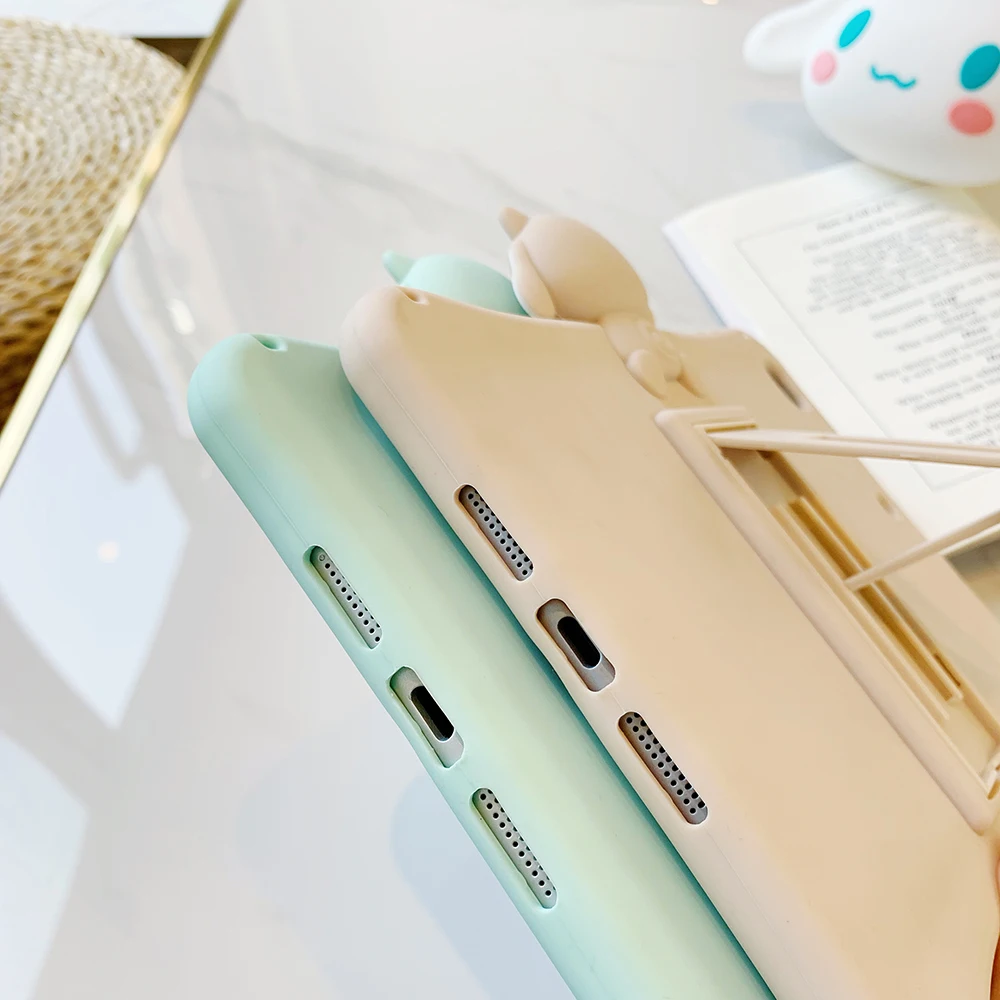 

For iPad 10.2 7th iPad 9.7 Case Pro 9.7 10.5 Silicon Cover For Mini 1 2 3 4 5 Air 1 2 3 stand Kids cases with Pen slot