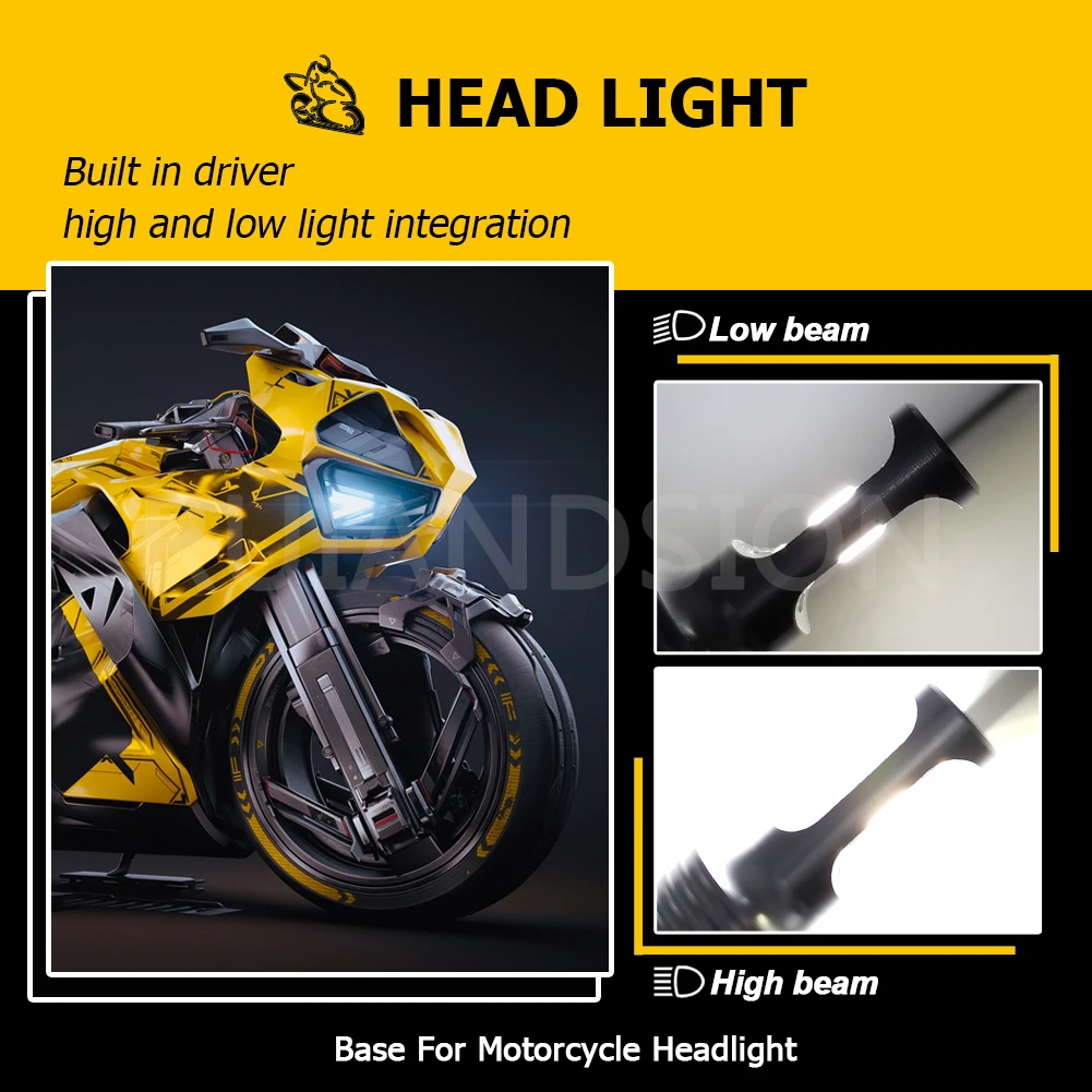 Пара фар для мотоцикла RUIANDSION PH11 9014 лм CSP лампа вождения фонарь 12 В 24 YAMAHA SUZUKI HONDA Not AC