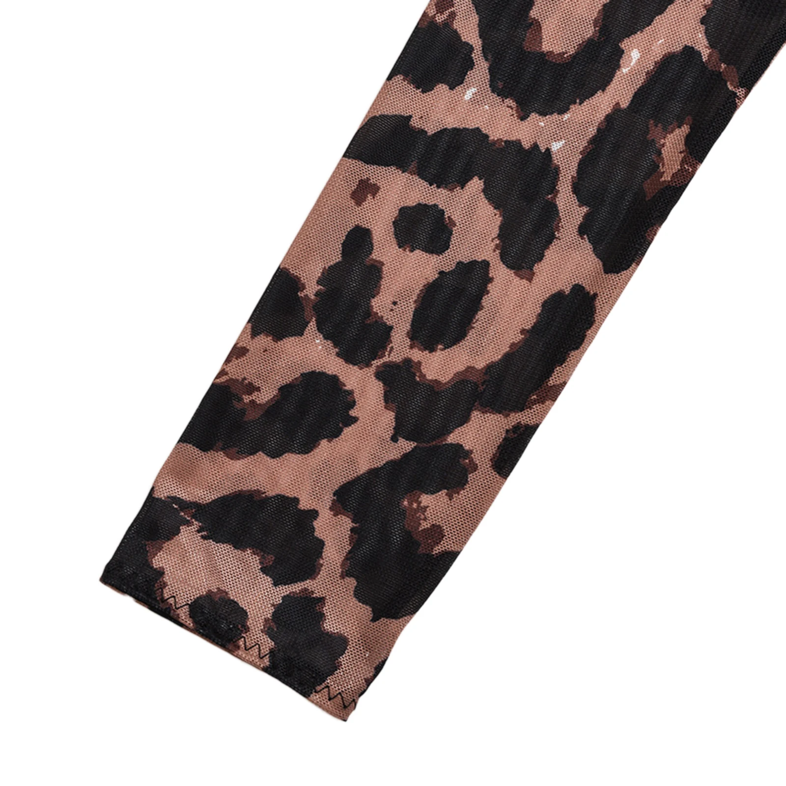 

2021 Sexy Women's Leopard Shirt Fall Bodysuit, Elastic Party Clothes Long Sleeve Loose Warm Square Collar Push-Up Chest Pullover
