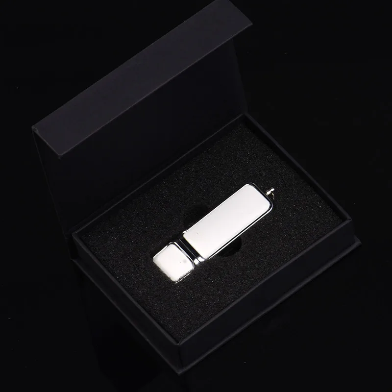 Корабль Белый Кожаный USB 2,0 4 GB/8 GB/16 GB/32 GB/64 GB 128 ГБ устройство чтения карт памяти флэш-накопитель с упаковочная черная коробка(в случае, когда стоимость составляет более 10 произвольный логотип - Цвет: A