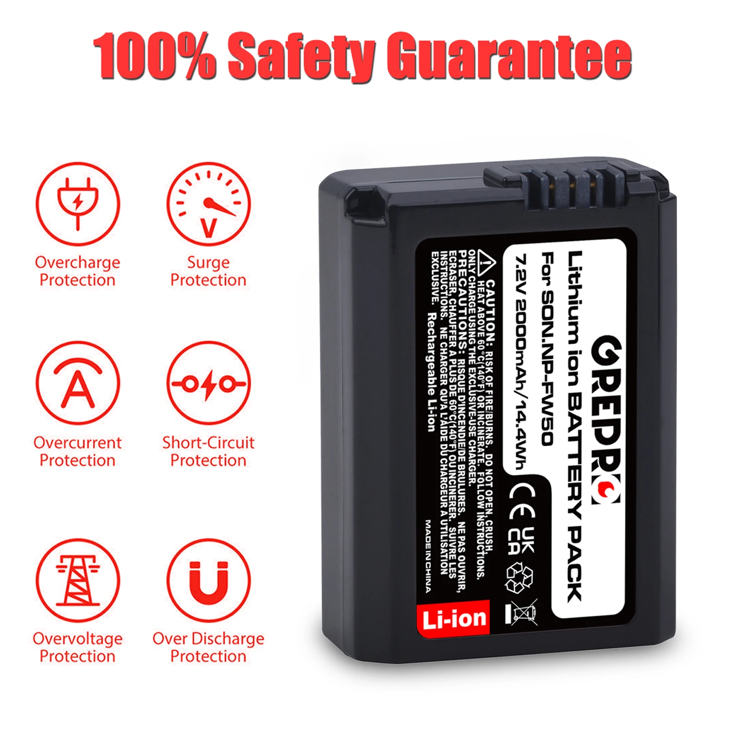 Аккумулятор NP FW50 емкостью 2000 мАч с ЖК-зарядным устройством для Sony NEX-3A ILCE-7 NEX-5N