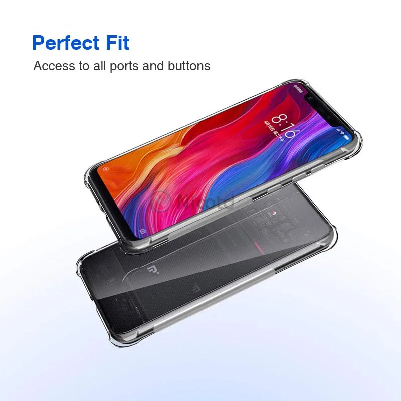 Чехол из ТПУ Для Xiaomi Mi 8SE 8 Explorer прозрачный чехол для телефона mi8 lite прозрачная