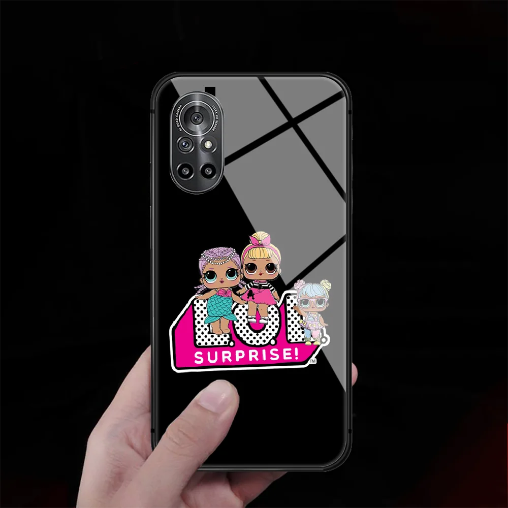 

Cute Doll Lol Tempered Glass Phone Case Cover For Huawei Honor Oppo Reno Find X2 X3 5 7 8 9 10 20 A I X Pro Lite Funda Fashion