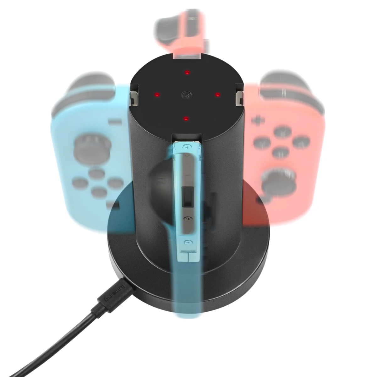 Powtree For Switch-4C Charging Station Joy Con Charger（4 in 1） by a 5V/2A DC power adapter charger | Электроника