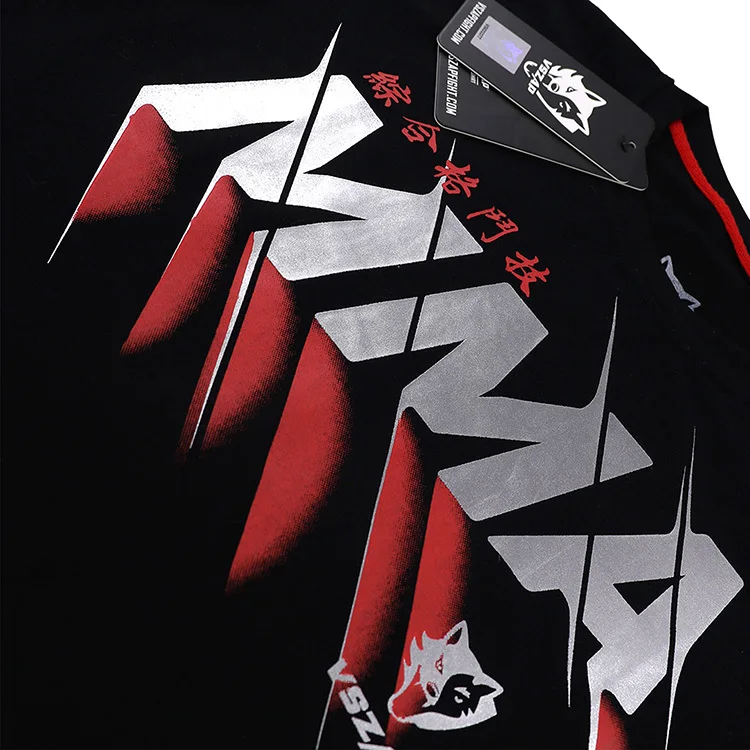 VSZAP MMA Муай Тай боксерские шорты Muay ThaiPattern Спортивная футболка тренировочная
