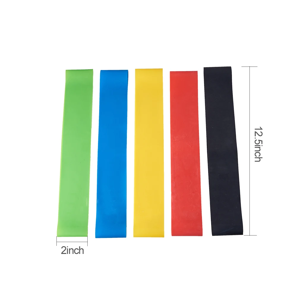 5 шт./компл. комплект эластичных лент толстые гибкие эластичные ленты для йоги ног