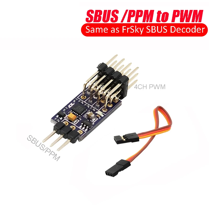 Декодер SBUS/PPM PWM для приемников FRSKY RXSR XM + XSR SBUS вывода сигнала PWM|Детали и