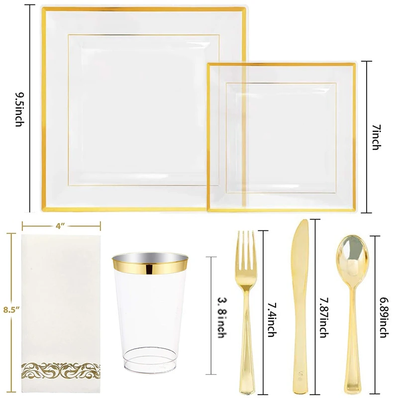 

Premium tableware party disposable tableware set party table decoration paper cup plate straw wedding birthday party supplies