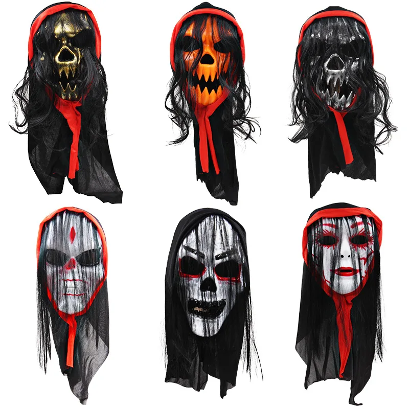 

New Halloween Mask Skeleton Mask Ghost Festival Mask Horror Mask Role Playing Props Horror Mask Acting Props Scary mask