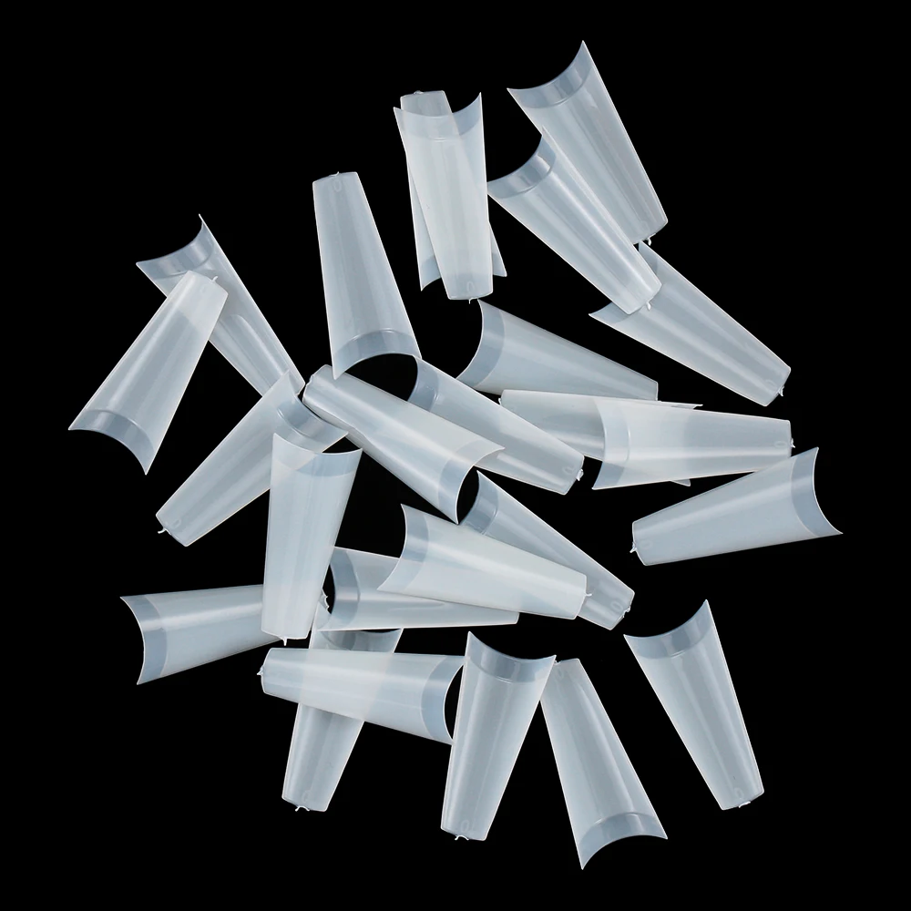 500 шт. Модные женские акриловые накладные ногти с образной загнутой формы гель