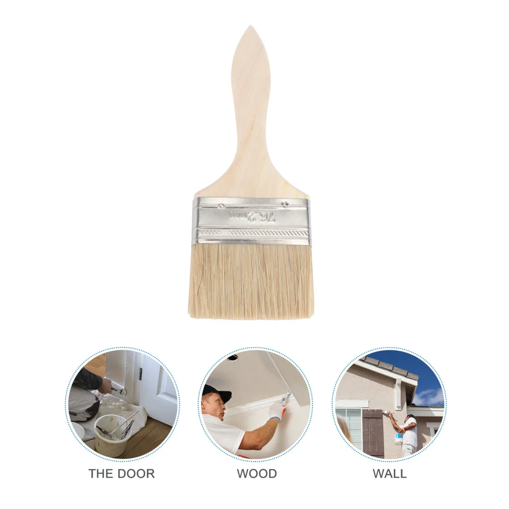 

10PC 2.5Inch Thicken Painting Chip Brushes for Adhesives Paint Touchups Painter Supplies