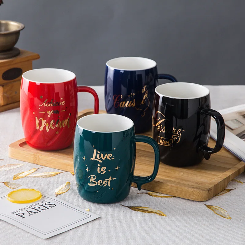 Оригинальная керамика кофейные кружки для мужчин и женщин мужские офисные чашки