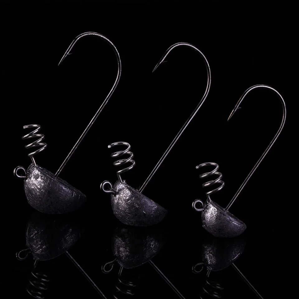 Ходить Рыбы 5 шт./лот Jig Head бронзовых морских рыболовных крючков 5g 10g 1 стоьте вверх