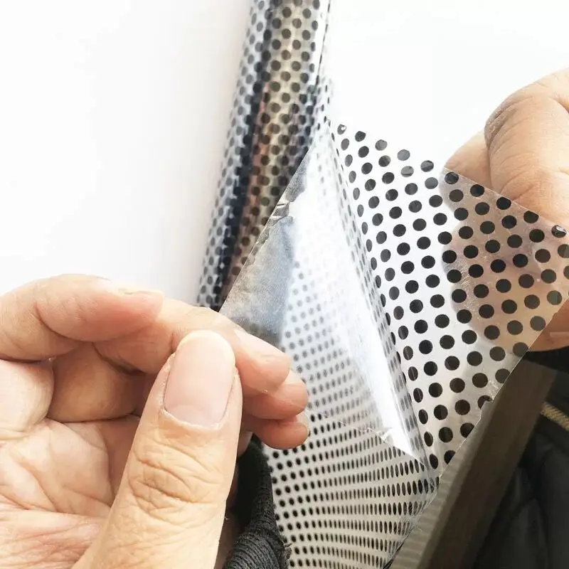 Односторонняя перфорированный винил оконная пленка для защиты поверхности