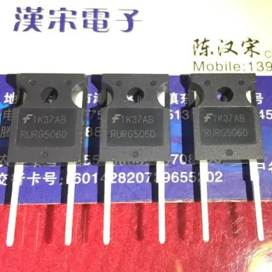 

Free shipping RURG5060 600V/50A/150W TO-247 10PCS