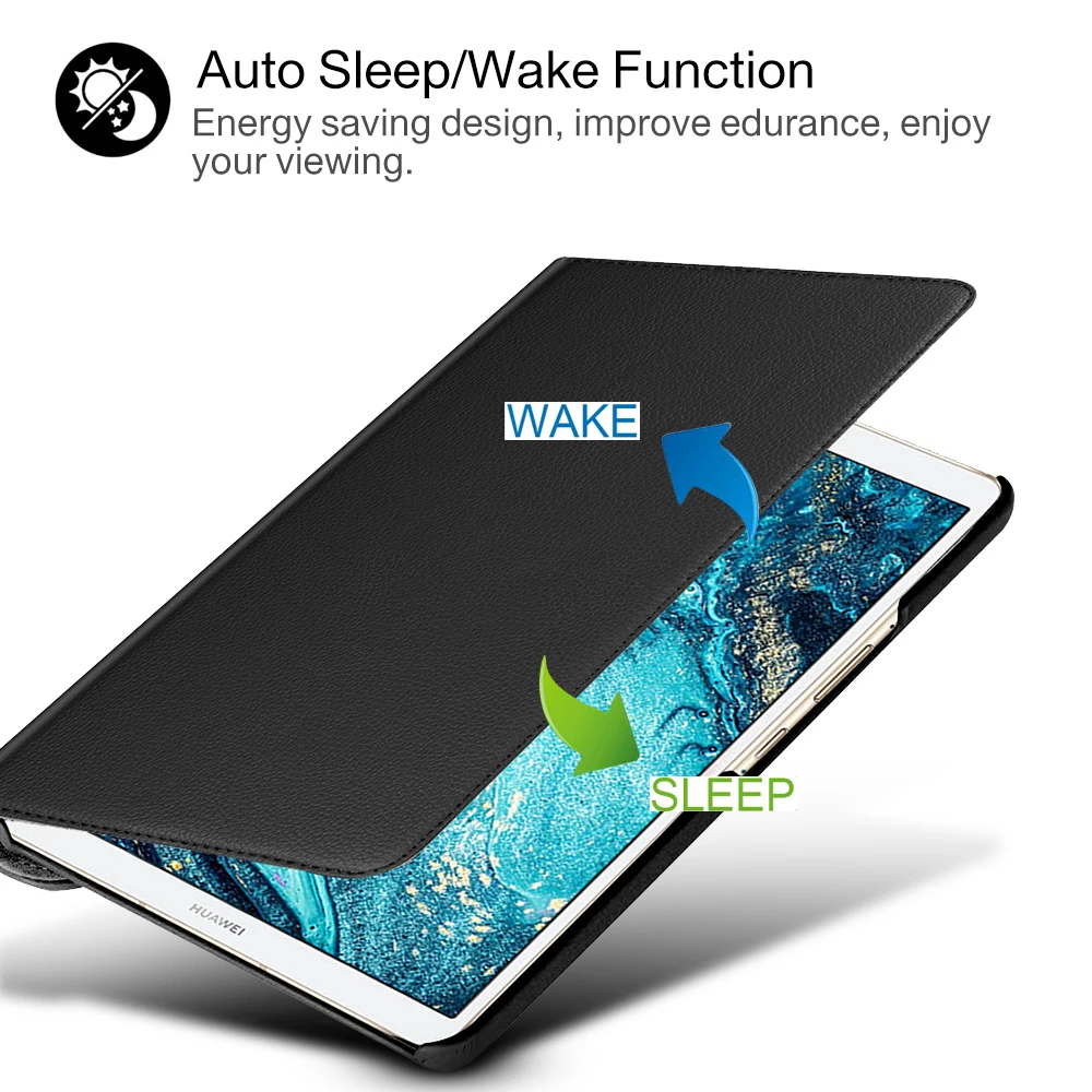 360 градусов вращающийся чехол для huawei Mediapad M6 8 4 PU кожаный &quotVRD-AL09 VRD-W09 | Компьютеры