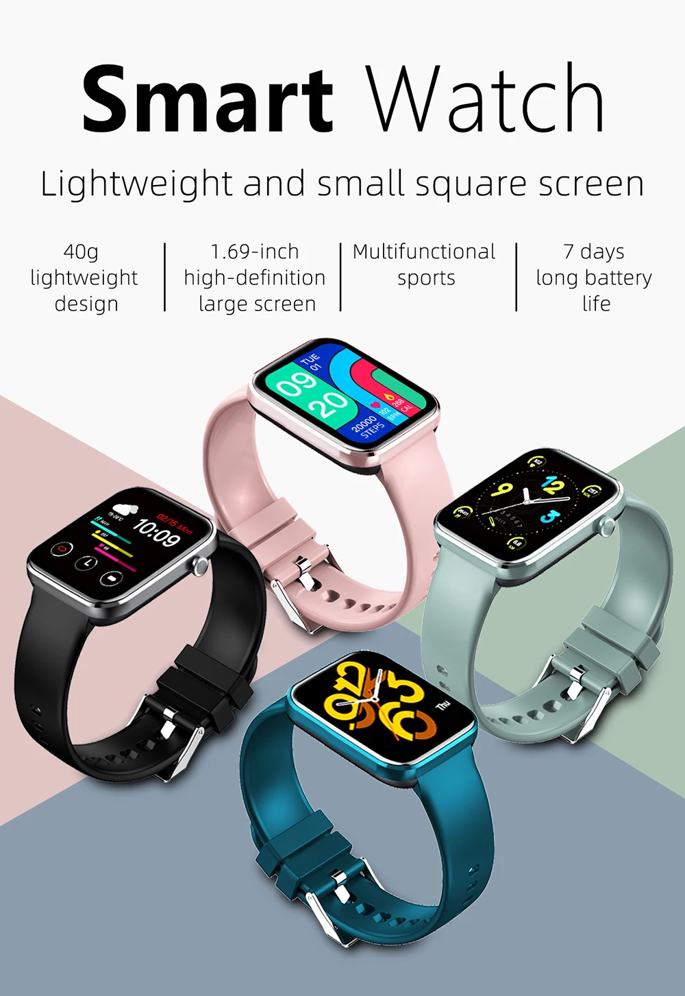 

Z15 Smart Watch Women Full Touch Heart Rate Blood Pressure Clock Women Music Call Camera Watch Oxygen Monitoring Smartwatch