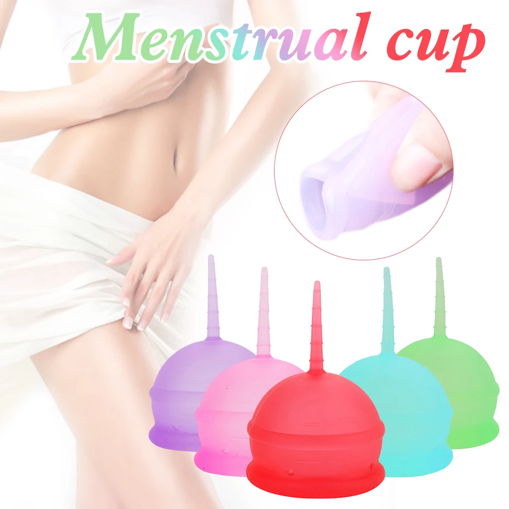 Силиконовая менструальная чаша моющаяся Складная чашка Женская гигиена