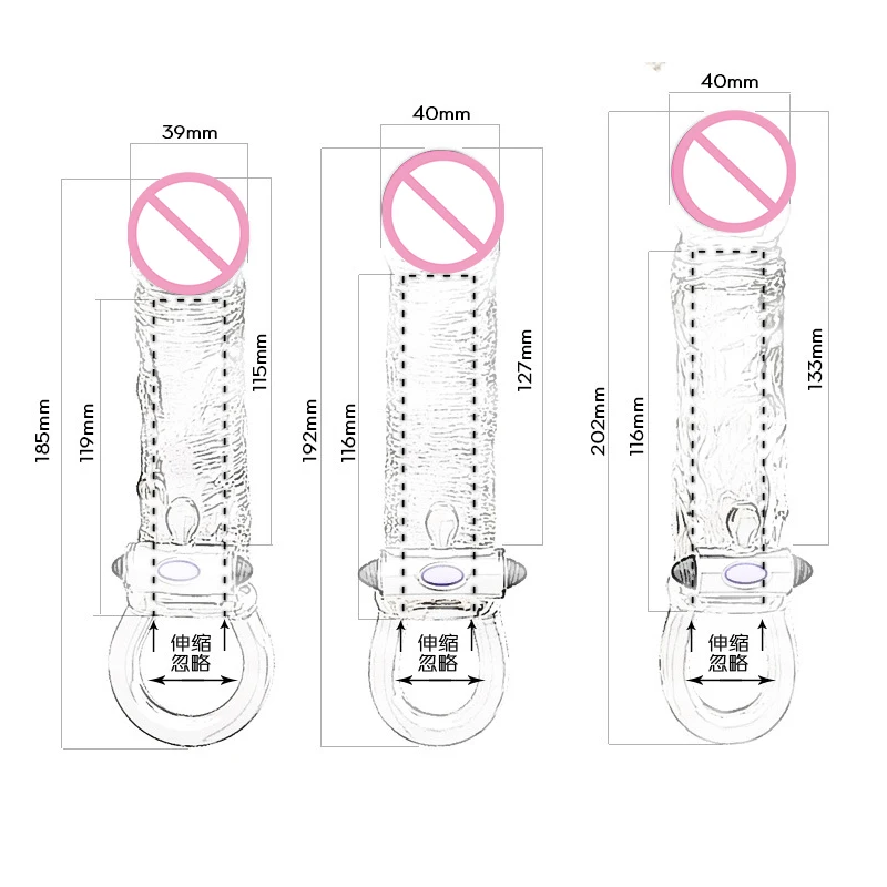Мягкие черные презервативы из ТПЭ для увеличения пениса Вибраторы мужчин