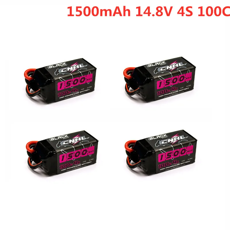124 шт cnhl черная серия 1500mah 148 v 4s 100c recharegable lipo battery xt60