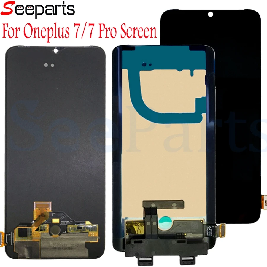 6,41 ''для OnePlus 7 ЖК-дисплей сенсорный экран дигитайзер панель Стекло запасные части в сборе 1+ 7 для One Plus 7 Pro дисплей