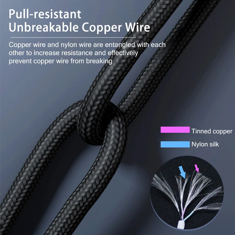 3 in 1 usb cable type c to usb c micro usb phone charger cable pd charge cable for iphone 12 nylon cable cellphone accessories free global shipping