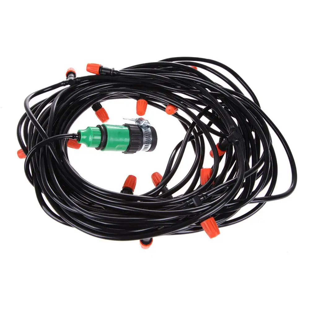 

Automatic Watering Garden Hose Micro Drip Irrigation System Garden DripKit with Adjustable Nozzle