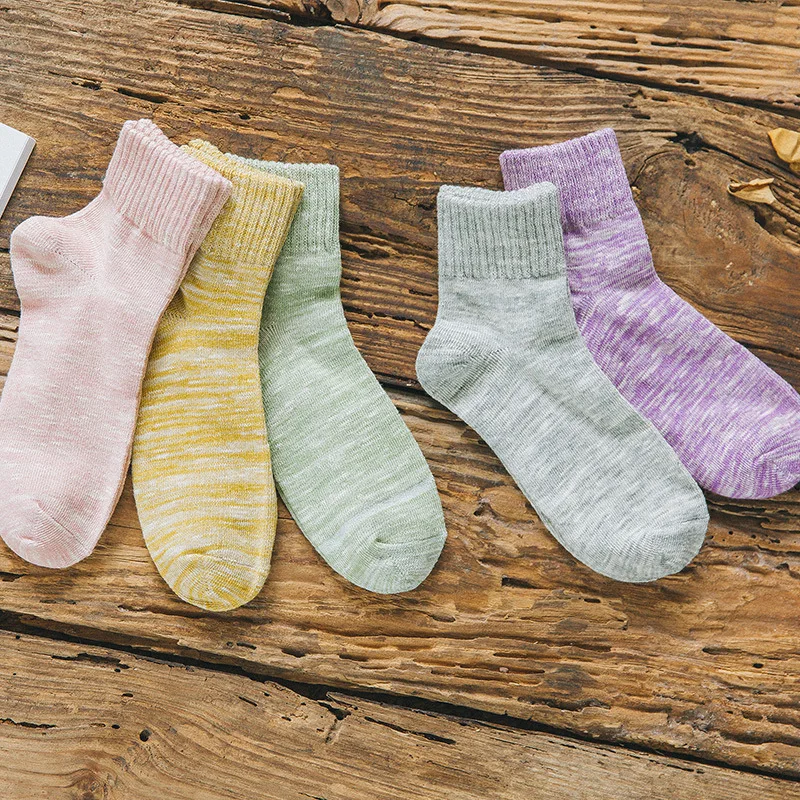 Женские милые забавные носки в полоску стиле ретро Цвет белый черный розовый