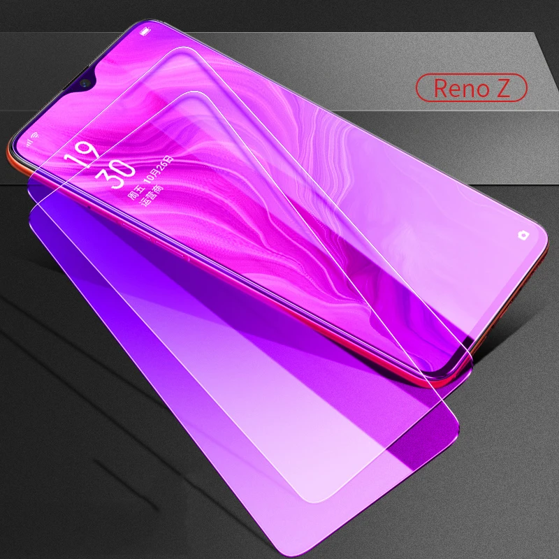 Закаленное стекло MicroDate 9H с полным покрытием и защитой от синего излучения для OPPO