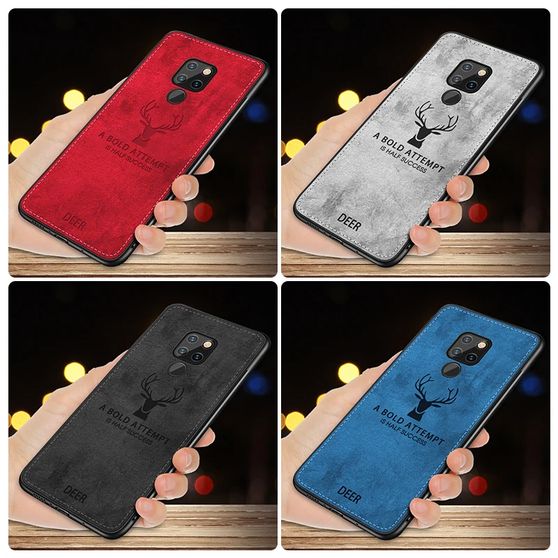 Ткань текстуры Олень чехол для Huawei Honor Nova Примечание Mate 9 8 5 P30 4 7C 7A 7X 6X V10 10 3i 3 p20 p10 p9