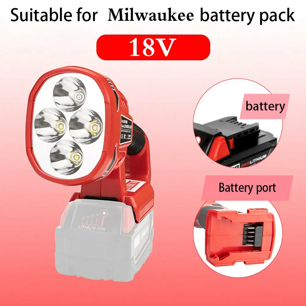 저렴한 WAKYME 무선 LED 토치 작업 빛 손전등 캠핑 스포트라이트 USB 비상 조명 밀워키 M18SLED-0 M18 18 볼트 배터리 구매 WAKYME 무선 LED 토치 작업 빛 손전등 캠핑 스포트라이트 USB 비상 조명 밀워키 M18SLED-0 M18 18 볼트 배터리