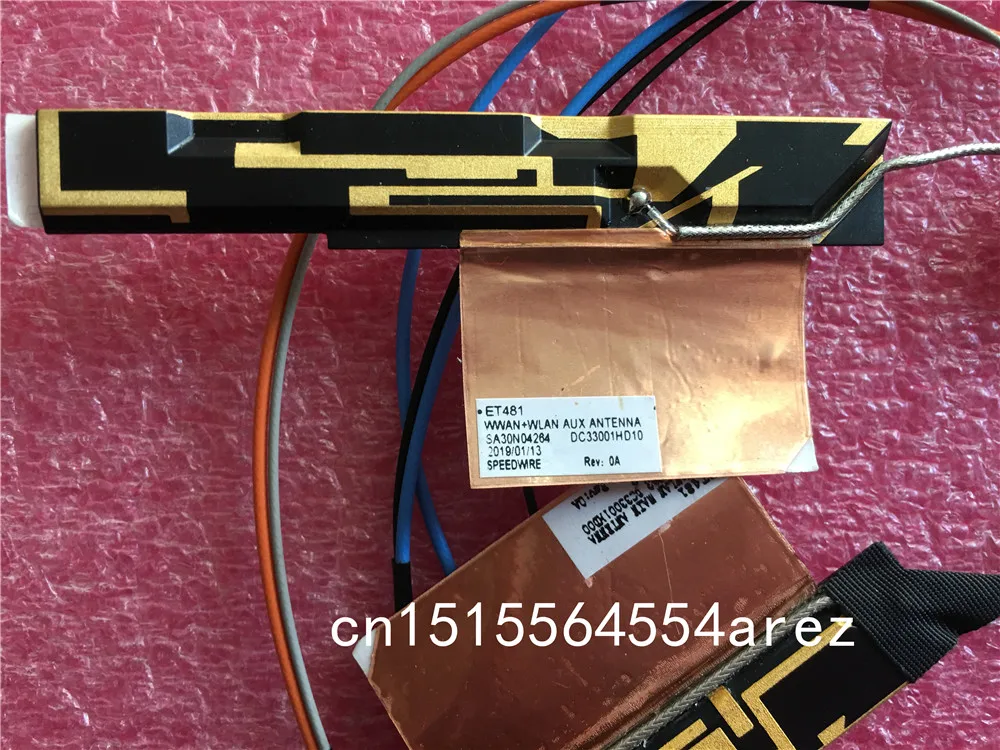 Новый оригинальный ноутбук Lenovo ThinkPad T480s wwan 3G 4G провода для антенны красный DC33001HD00