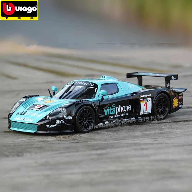 Модель автомобиля Bburago Maserati MC12 1:24 из сплава|Автотреки| |