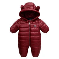 thick warm infant baby girls rompers winter clothes newborn baby girl romper jumpsuit hooded newborn kid outerwear for 0 24m