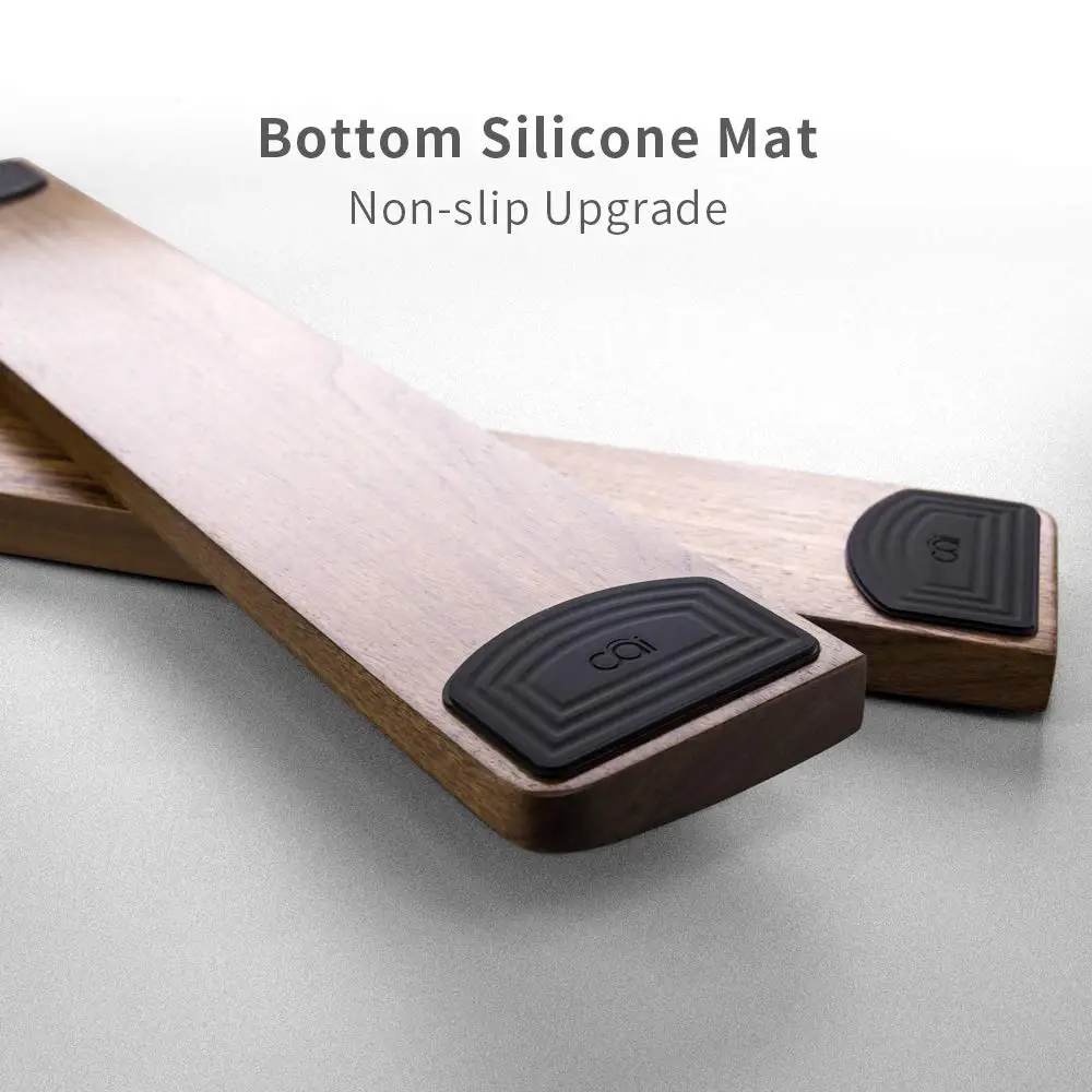 Подставка под запястье с клавиатурой из орехового дерева|Аксессуары для мышей и