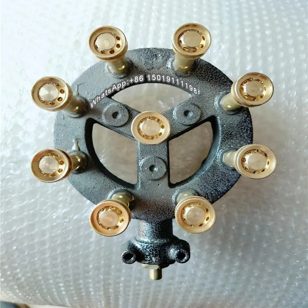 Домашняя газовая горелка с 9 отверстиями портативная настольная уличная плита