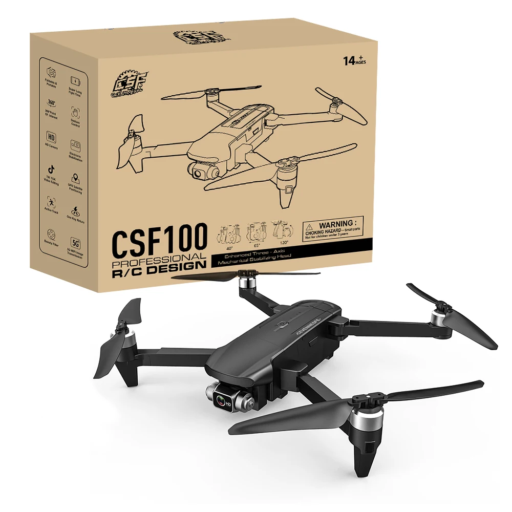 

2021 NEW CSF100 Drone 6K HD Camera 3-axis Gimbal 35 mins Flight Time Brushless Aerial Photography GPS WIFI FPV vs SG906 pro2 F11