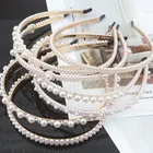 Обруч для волос Женский, с жемчугом и бантом