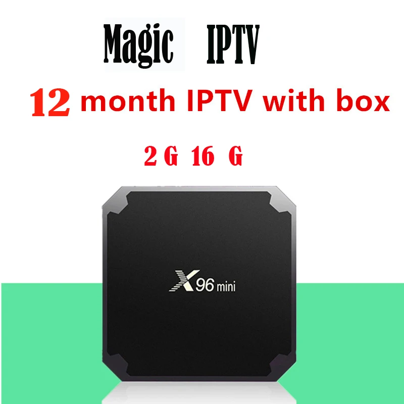 2G 16G With 12m IPTV X96 Мини android tv BOX 1 год Европа IP tv подписка Франция Великобритания Немецкий Арабский голландский Швеция французский Польша Португалия tv IP tv M3U - Цвет: 2G 16G With 12m IPTV
