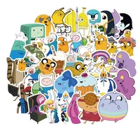 103050pcs adventure time with finn and jake stickers cartoon anime diy laptop phone guitar car gift toy sticker wholesale