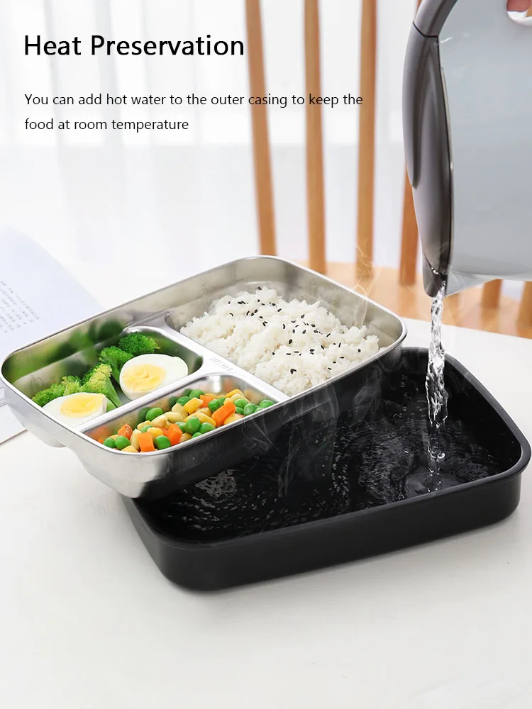 Ланч-бокс из нержавеющей стали с термоизоляцией для детей | Дом и сад