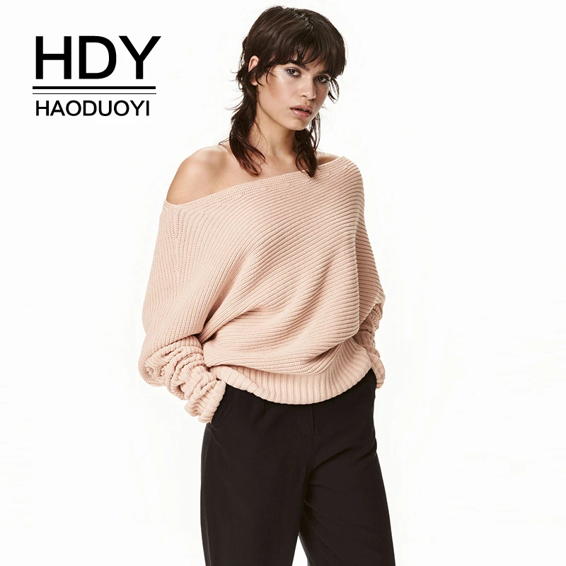 HDY Haoduoyi укороченный джокер чистый цвет уличный стиль с открытыми плечами