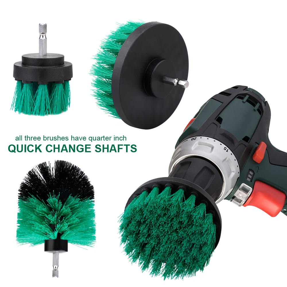3 шт. Мощность поломоечных щеток набор для Ванная комната дрель скруббер брус h